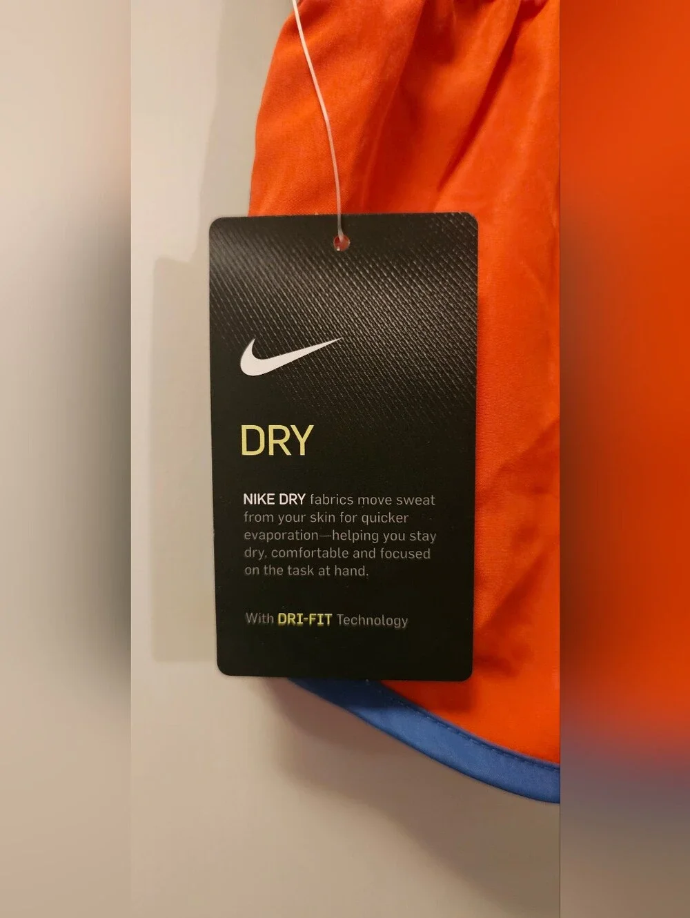 Nike NWT Toddler Girls Orange Blue Dri-FIT Running Shorts - Size 3T 2-3 Years